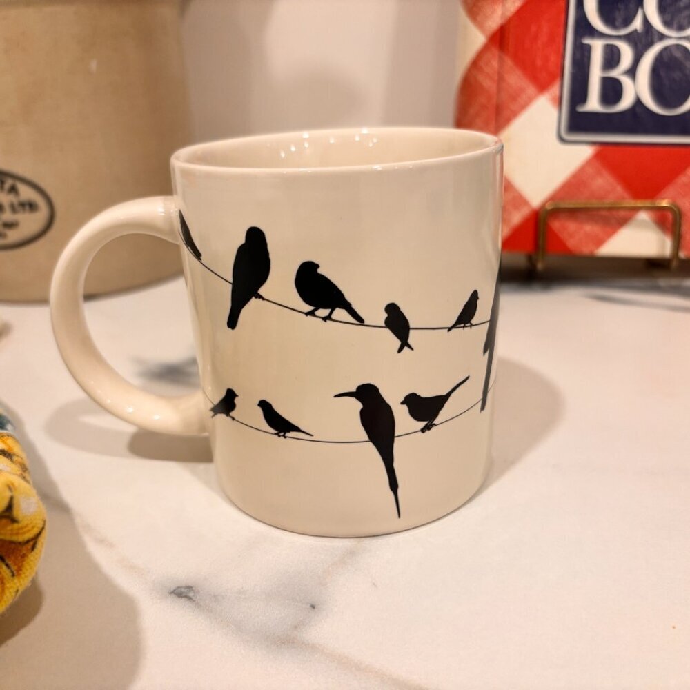Birds on a Wire Heat Sensitive Coffee Mug By The Unemployed Philosophers Guild
